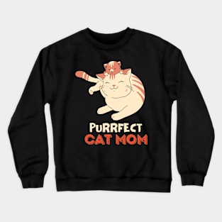 Very Happy Cat Mom Crewneck Sweatshirt